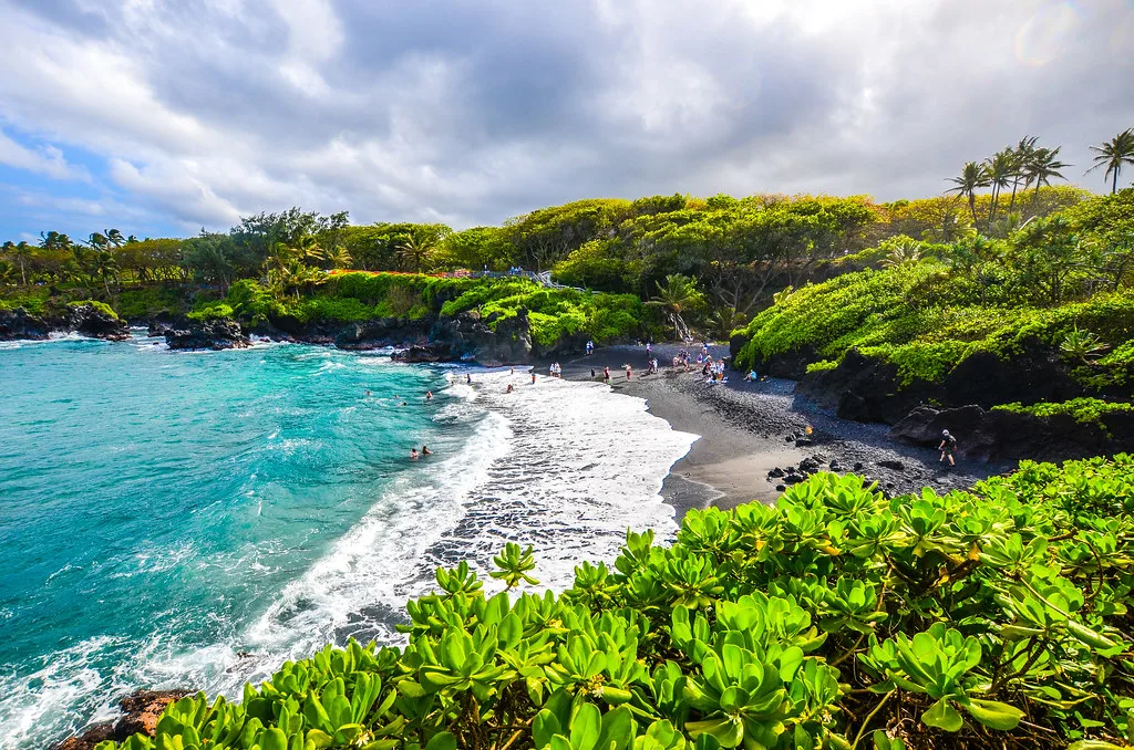 Black Sand Beach, Road to Hana, Maui