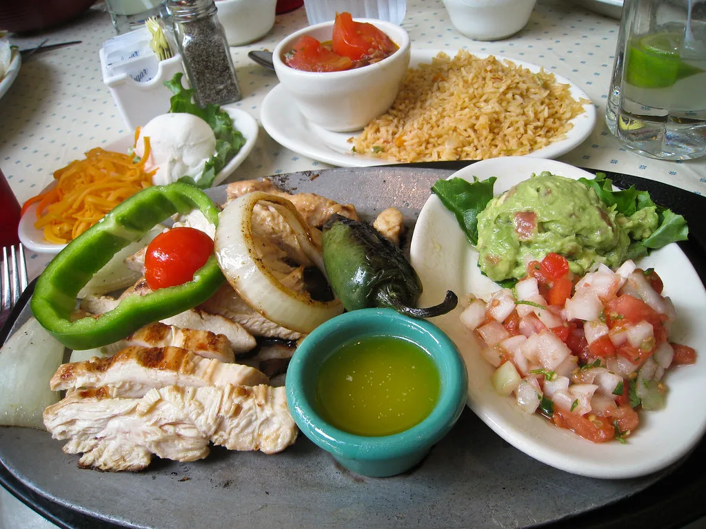 Chicken fajitas at Cactus Cantina