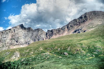 Guanella Pass Mt Bierstadt and Clouds