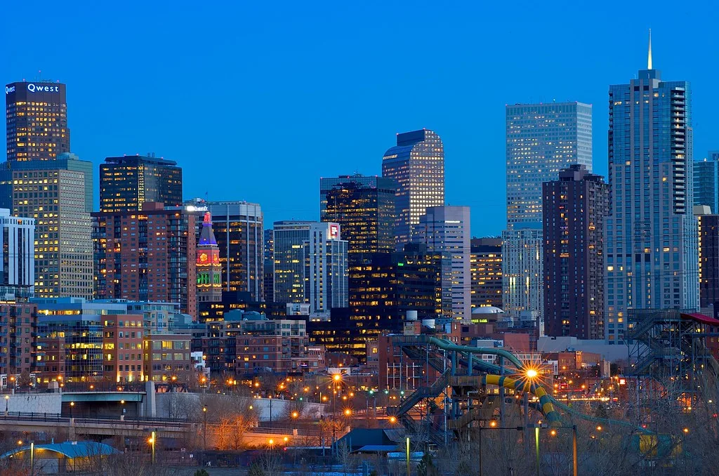 Denver Skyline at Sunset