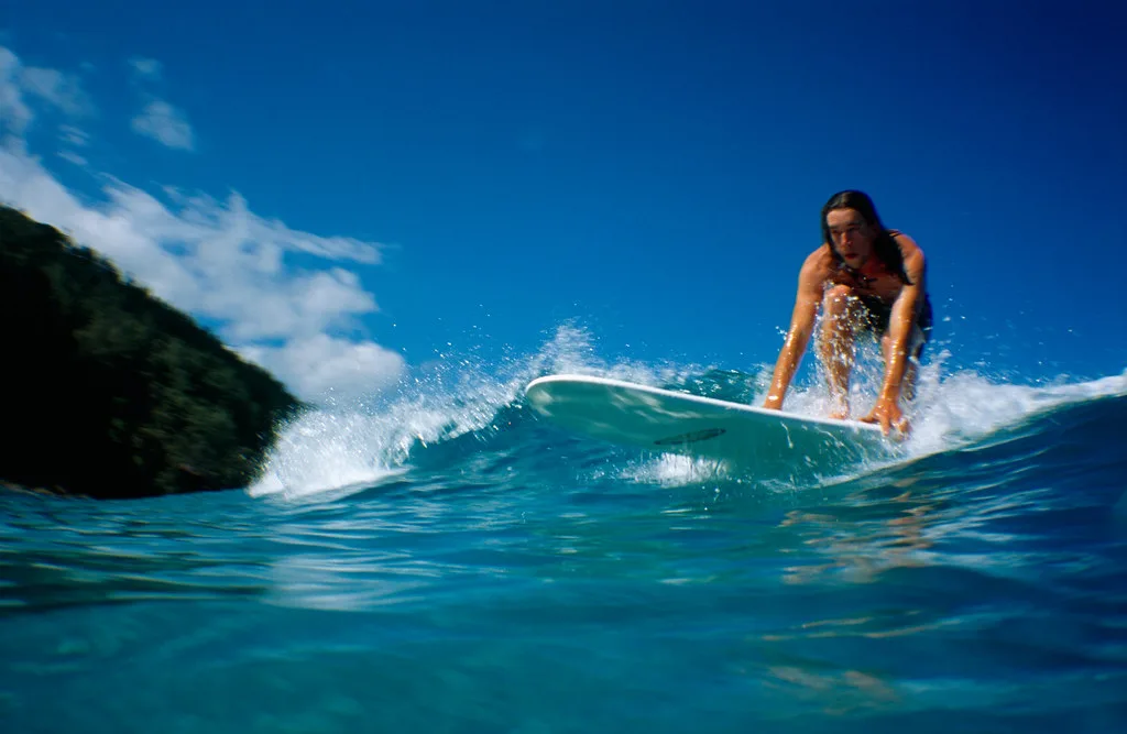 Surfing in Maui