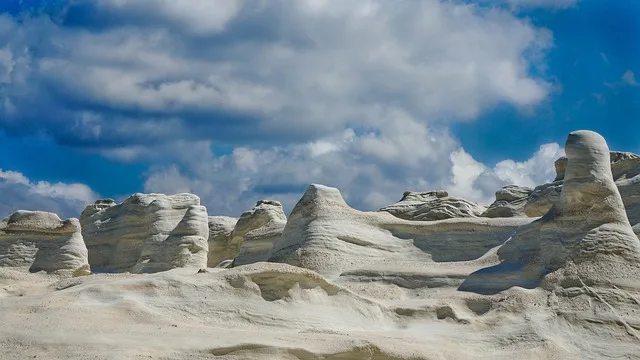 Sarakiniko beach in Milos.