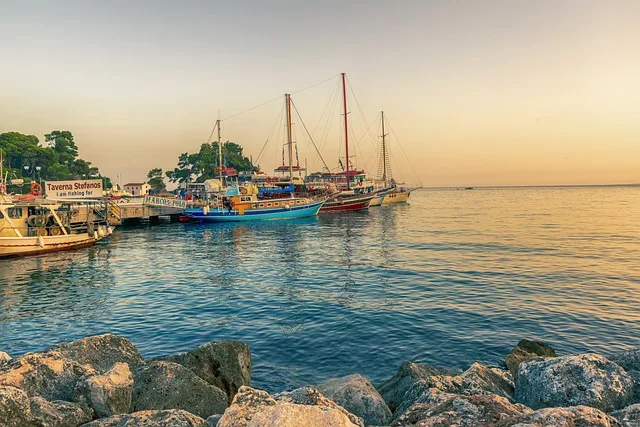 The harbor in Parga.