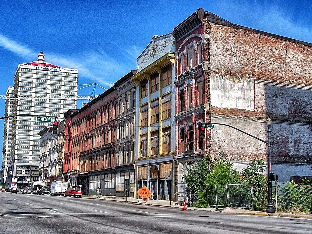Louisville Kentucky - East Main Street - As it was in 2009 - Whiskey Row