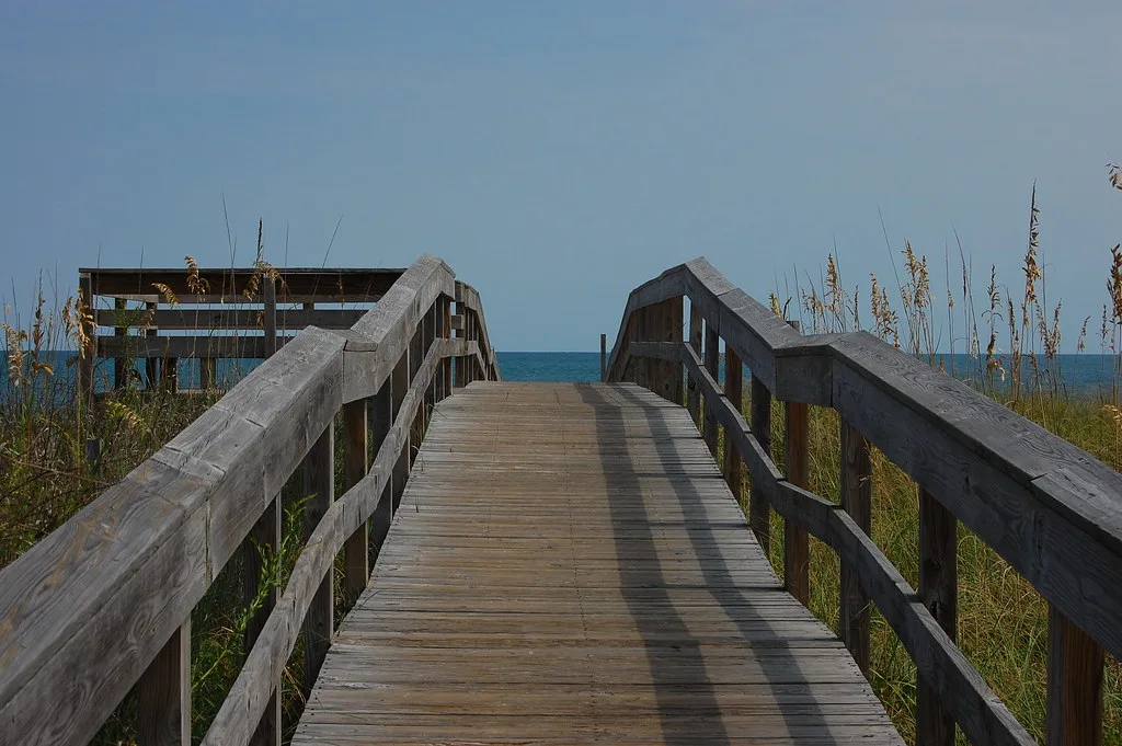 Boardwalk to the beach !