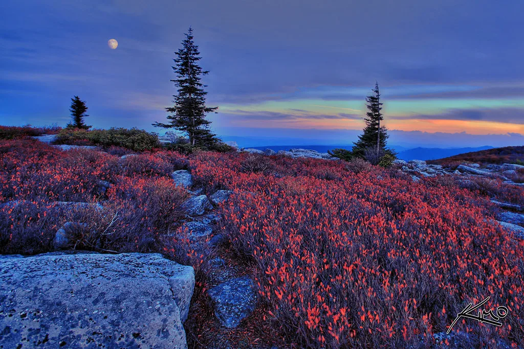 West Virginia Mountain Moonrise