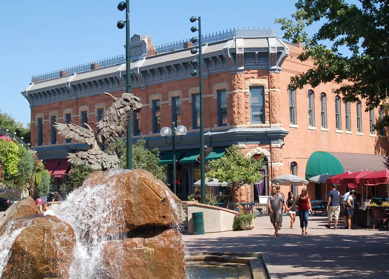 Pedestrian Mall View - Old Town Fort Collins, CO