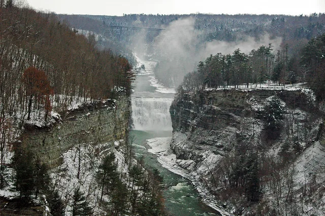 Middle Falls (Genesee Gorge, Letchworth State Park, New York State, USA) 21