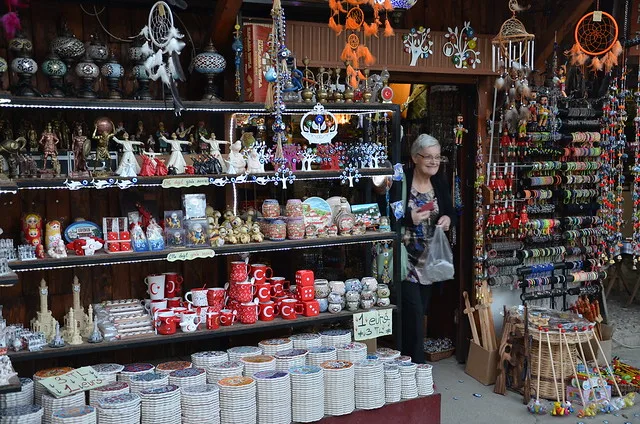 Colourful local crafts on display