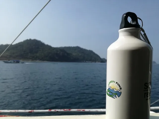 Green Fins water bottle