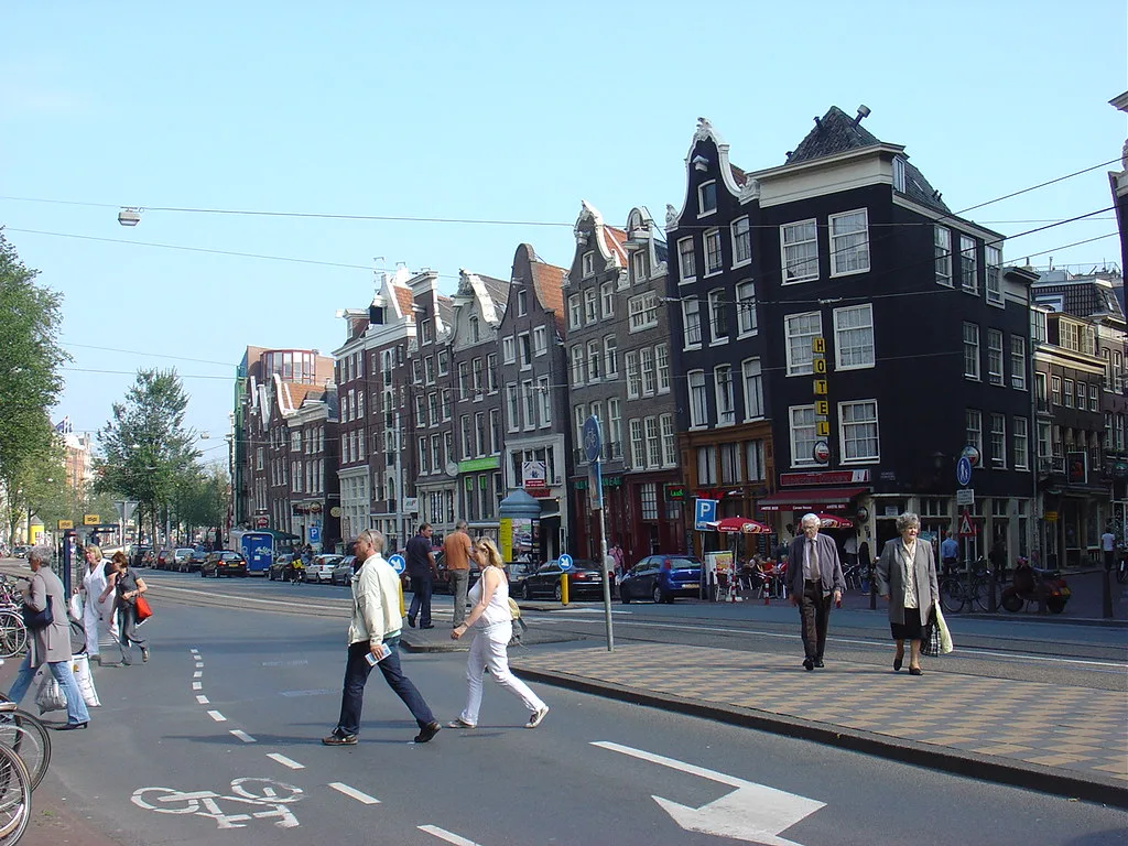 Amsterdam houses are falling down, falling down.