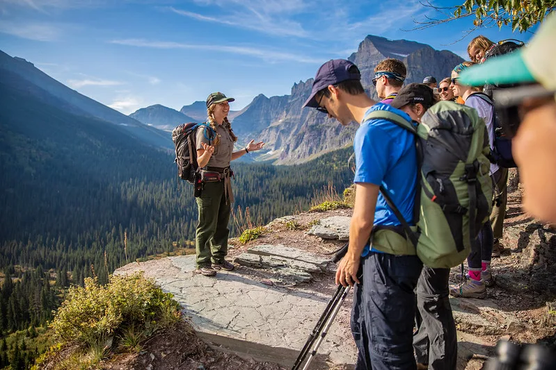 Park Ranger Leading a Hike