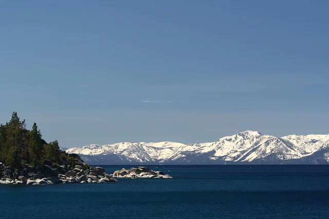 Icy mountain in Tahoe