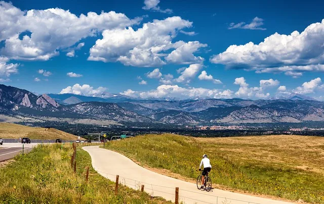 Biking to Boulder Colorado