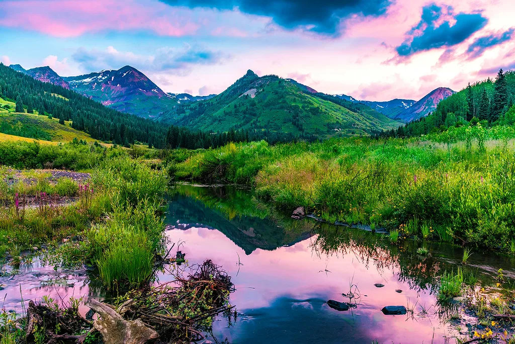 Summer Sunrise on the Peaks