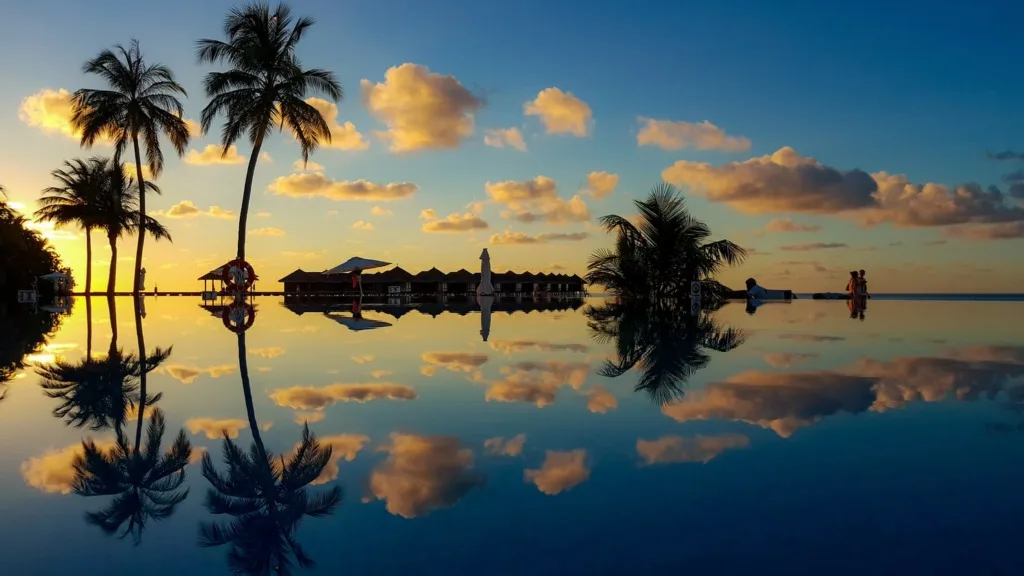 perfect scene at maldives
