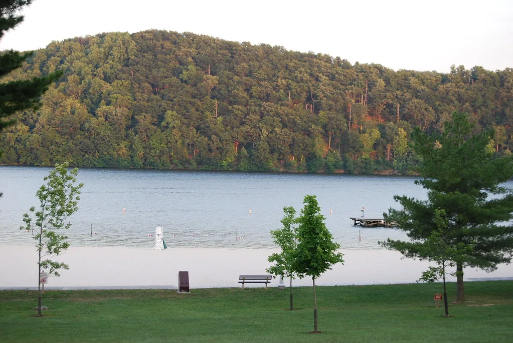 Swimming beach at Claytor Lake State Park