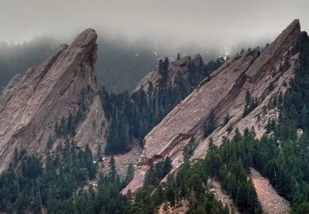2 Flatirons from the Chautauqua