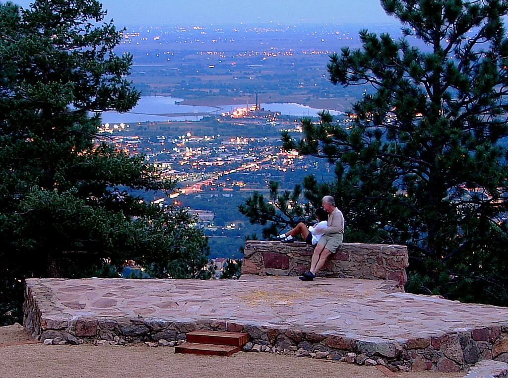 Evening view of Boulder