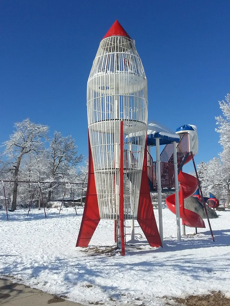 Rocket Ship Jungle Gym