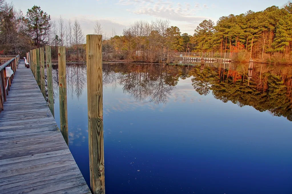 Locks at Deep Creek, Chesapeake, Virginia along the Atlantic Intracoastal Waterway