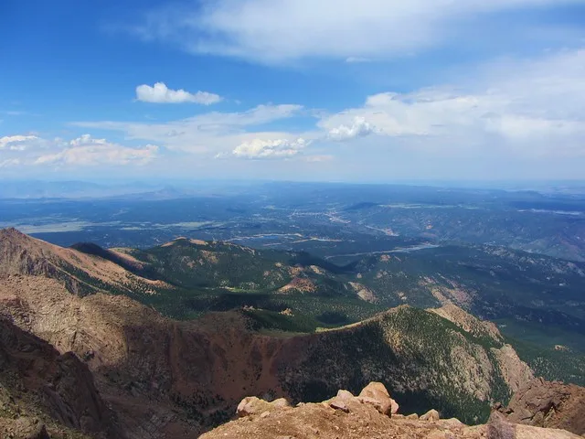 View from the top of Pikes Peak