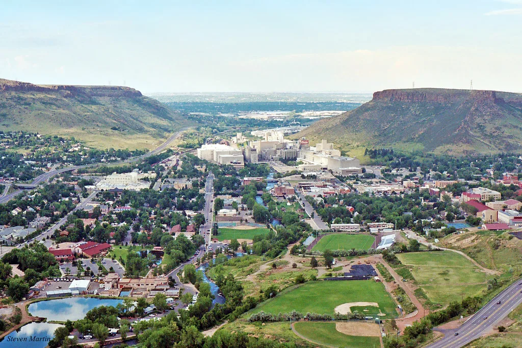 Golden, Colorado from Lookout Mountain