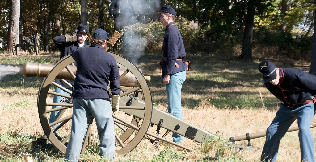 Union Gun Crew Cannon Demonstration – Ball’s Bluff Battlefield Leesburg (VA) October 2016