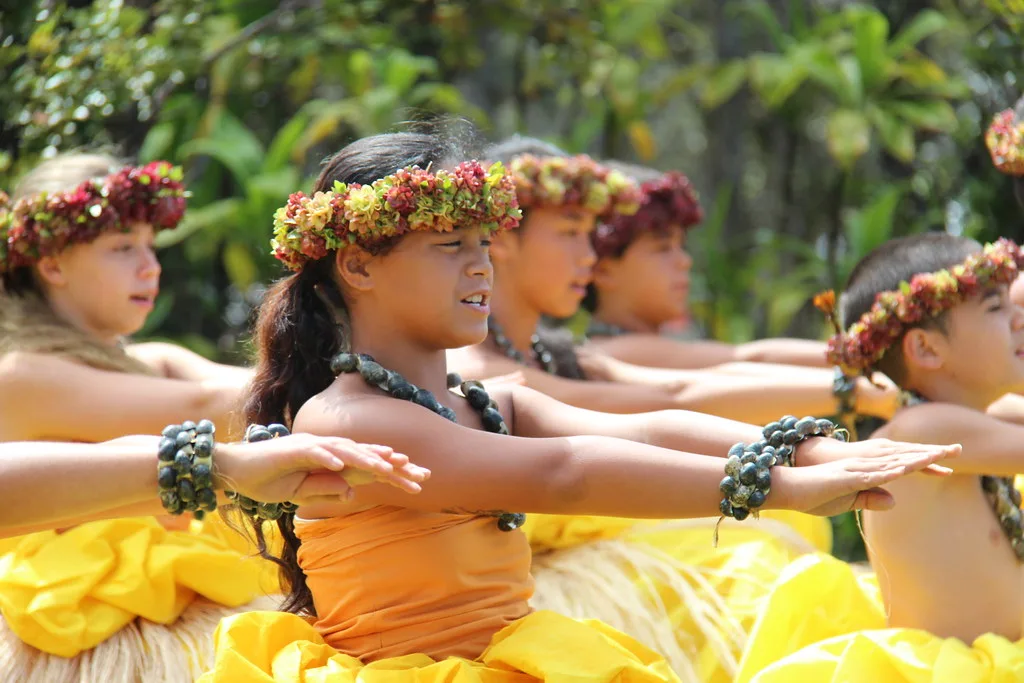 Keiki o Hālau o Kekuhi perform hula at the 2013 Hawaiian Cultural Festival, Hawai‘i Volcanoes National Park