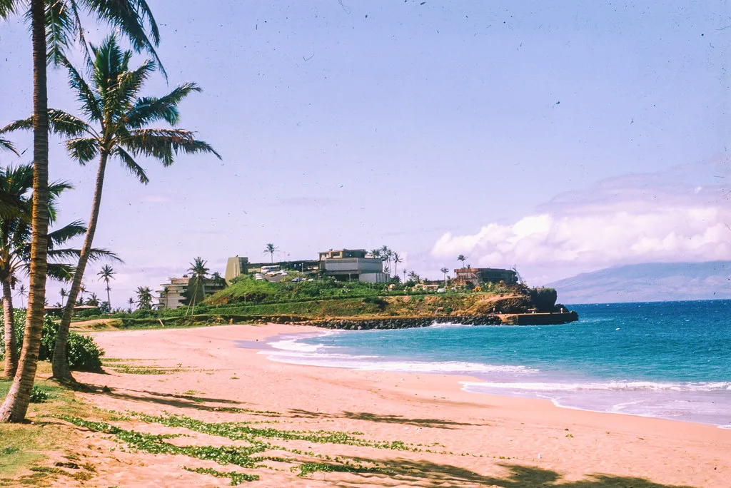 Found Kodachrome Slide – Sheraton Maui Resort Hotel, Ka’anapali, Hawaii