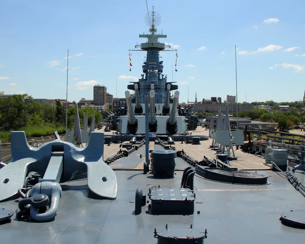 USS North Carolina Forecastle