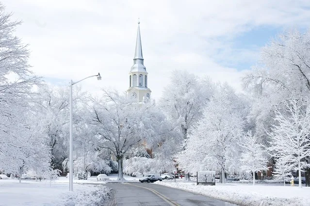 Snow at Wake Forest University