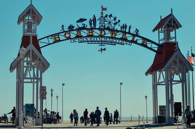 Ocean City Maryland Boardwalk arch