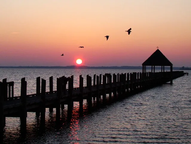 sunset at northside park ocean city md