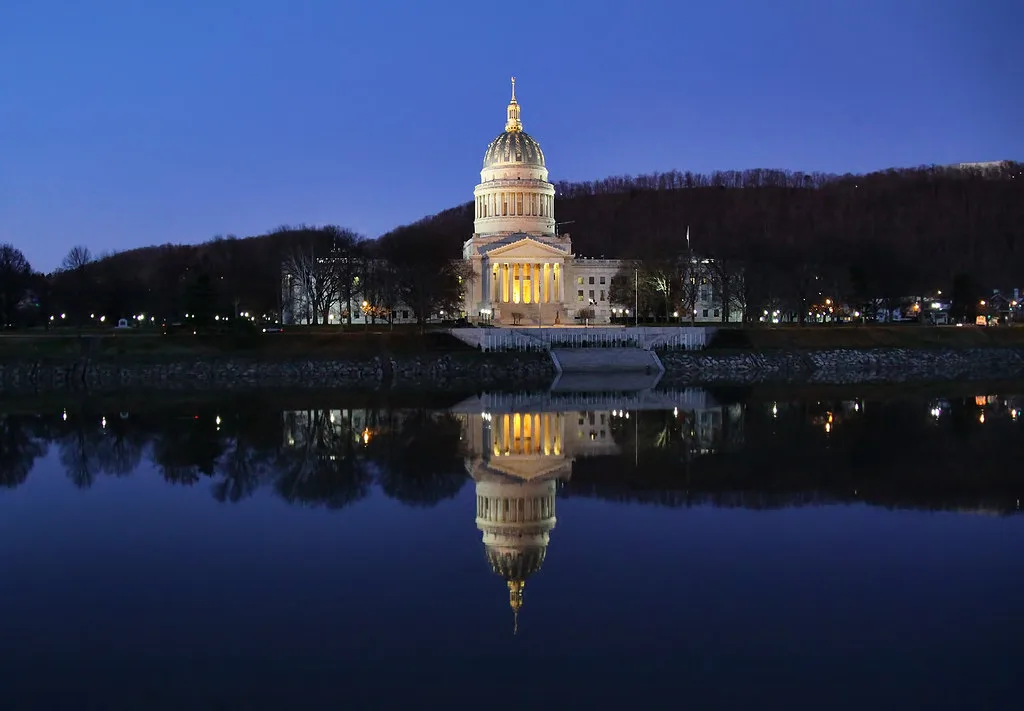 The West Virginia State Capitol Building in Charleston, WV
