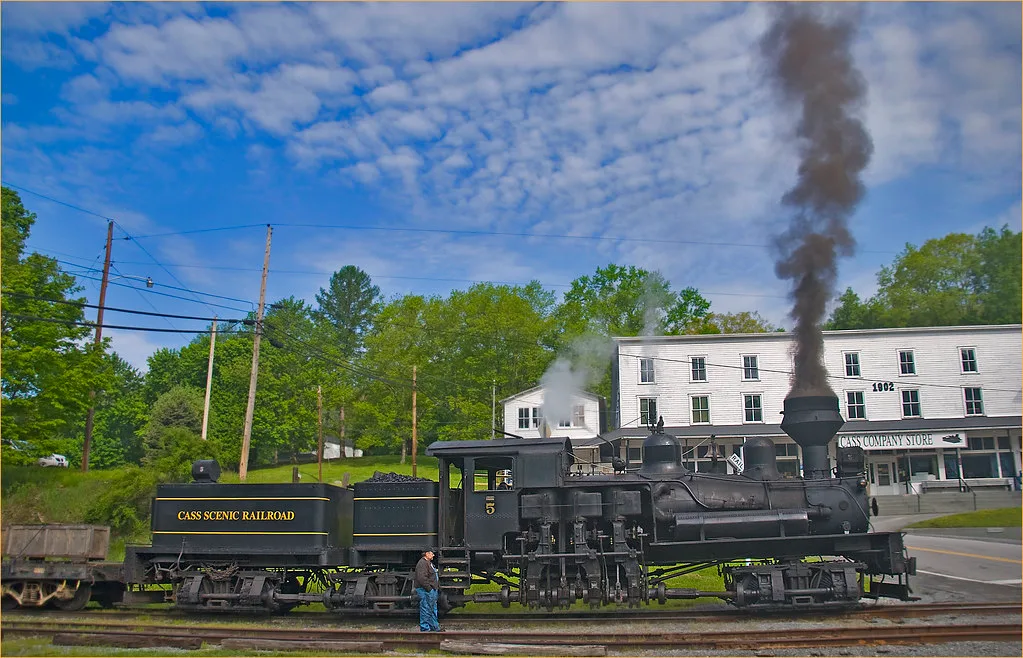 Cass Company Store and Shay Locomotive (Engine No. 5) – Cass (WV) May 2013