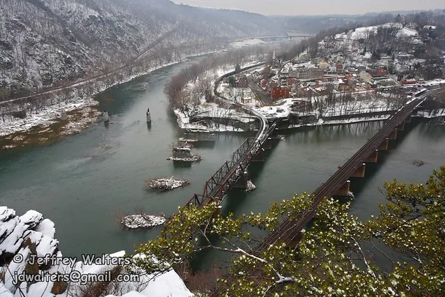 Snow-covered Harpers Ferry