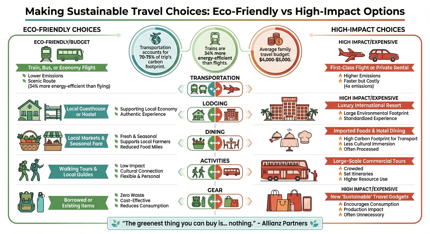 Eco-Friendly vs High-Impact Travel Choices for Families
